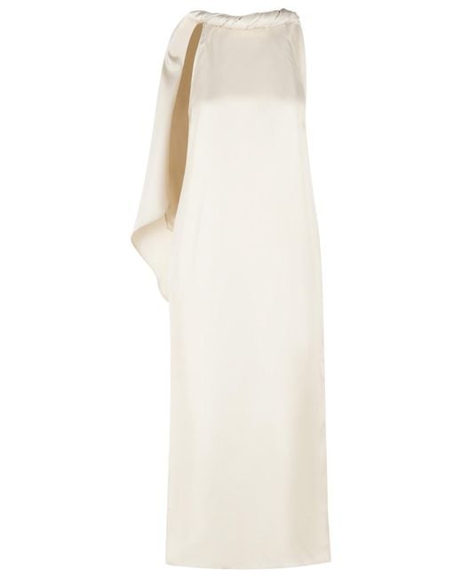 Loulou de Saison White 'Susan' Silk Dress