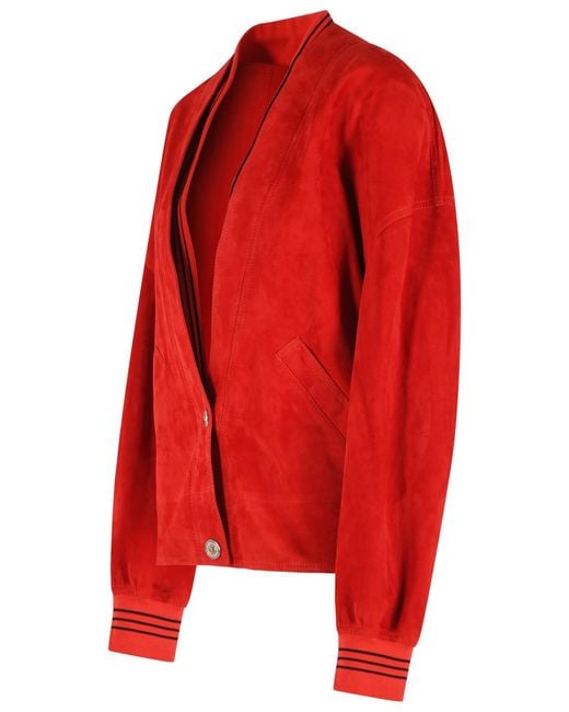 Versace Red Suede Jacket