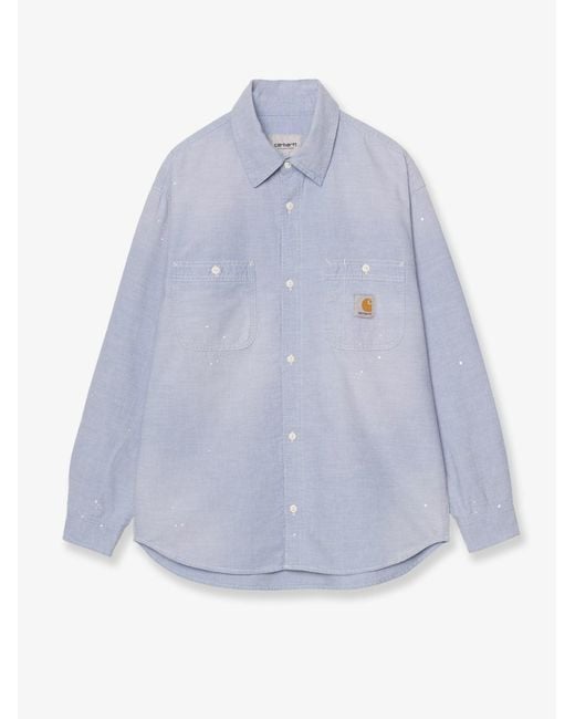 Carhartt Blue Painter Cotton Shirt for men