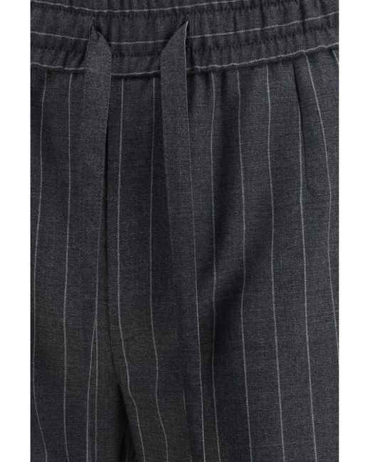 Dolce & Gabbana Blue Pinstriped Pants for men
