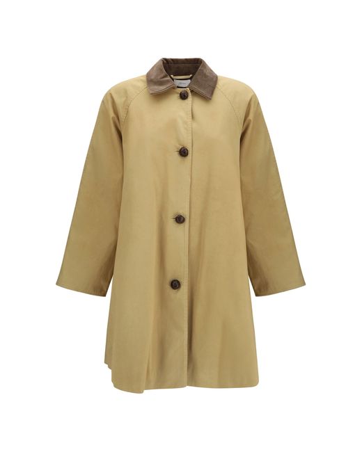 Women's Natural Ina Cotton Gabardine Coat Tobacco