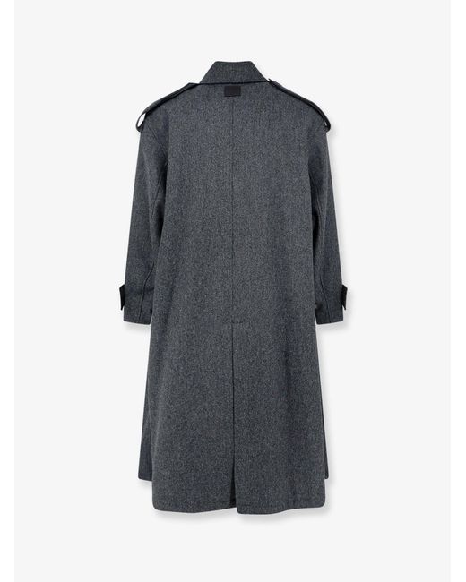 AMI Gray Wool Coat for men