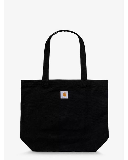 Carhartt Black Graphic Canvas Tote Bag for men