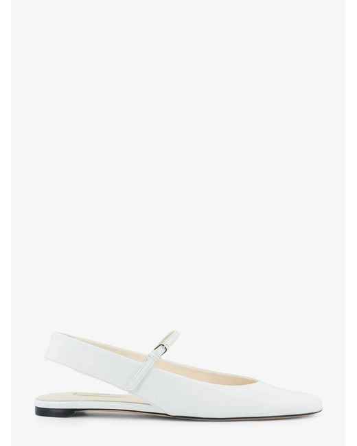 Totême White Leather Ballet Flats