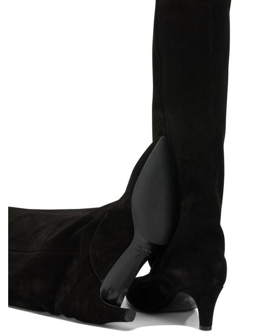 Strategia Black A5983 Velour Nero Boots