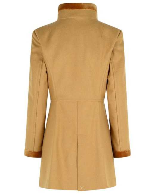 Fay Natural Wool Blend Coat