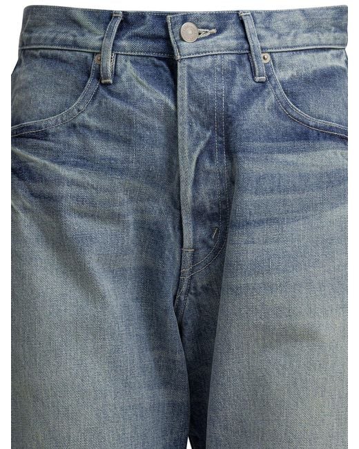 Auralee Blue Heavy Denim Jeans