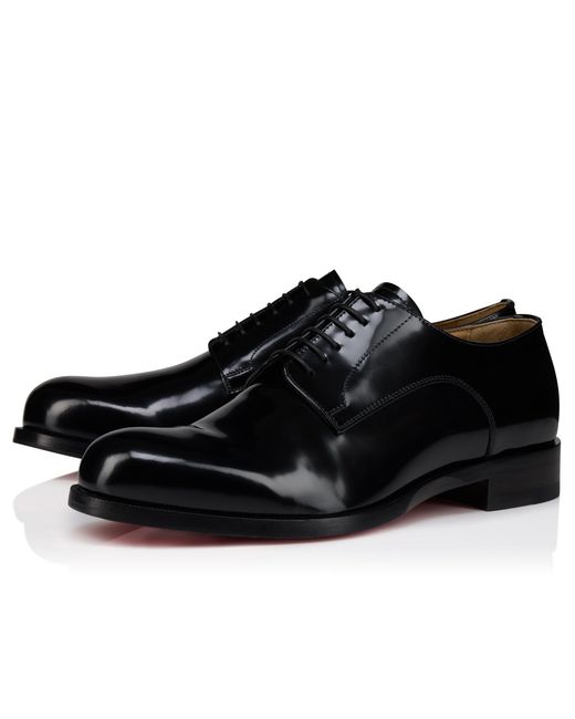 Christian Louboutin Black Moustachou Derby for men