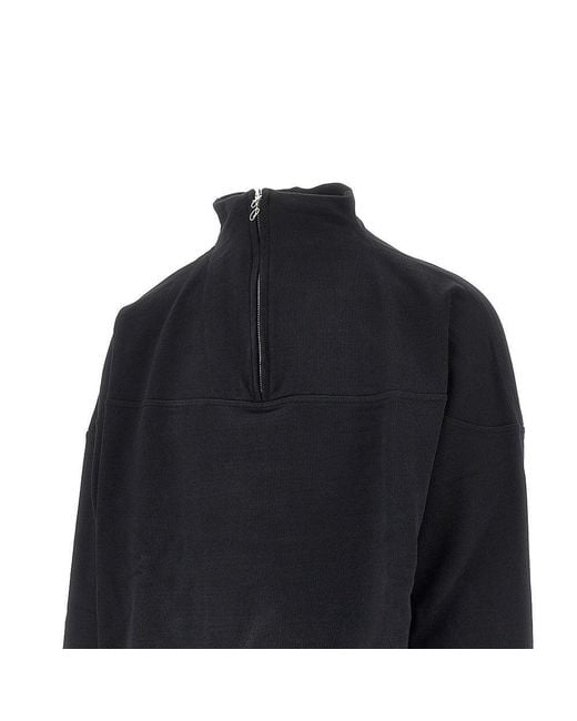 Jacquemus Blue 'Rond Carré' Quarter-Zip Sweatshirt for men