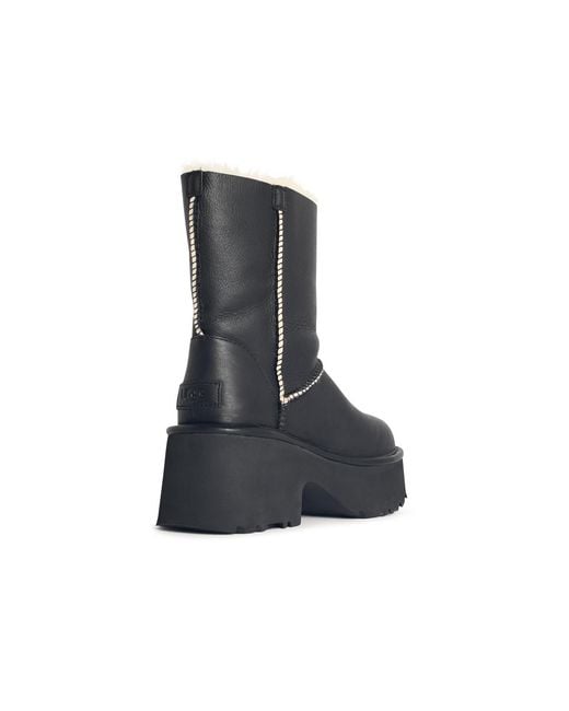 Ugg Blue 'Classic Esmee' Leather Boots
