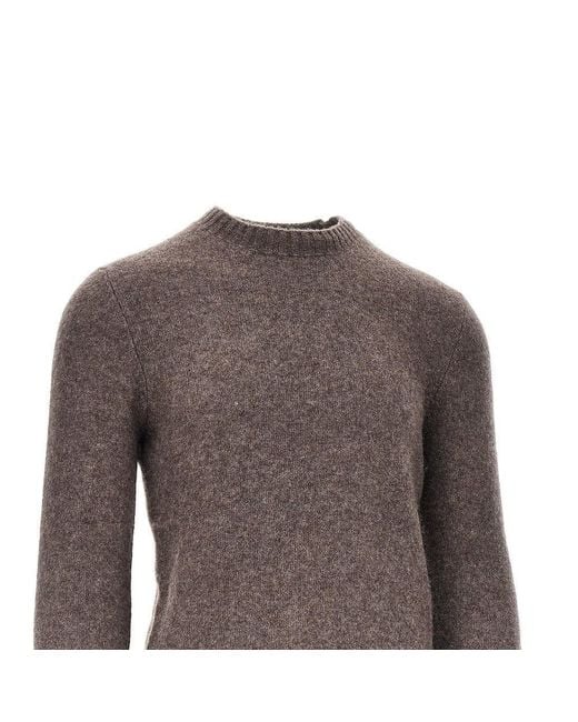 Piacenza 1733 Brown Silk And Cashmere Blend Sweater for men