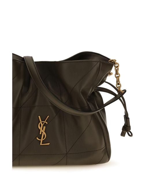 Saint Laurent Natural Jamie Pouch With Strap Light Musk