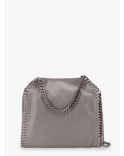 Stella McCartney Gray Falabella Eco Shaggy Dear Crossbody Bag