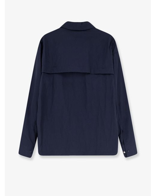 Laminar Blue Wrinkled Nylon Jacket for men