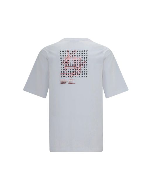 Dolce & Gabbana White Cotton T-Shirt for men