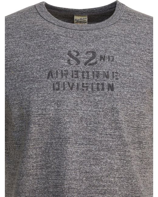 Buzz Rickson's Gray 82Nd Airborne Division T-Shirts for men