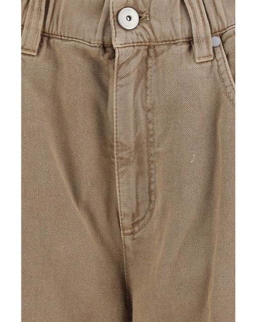 Brunello Cucinelli Natural Wide-Leg Jeans