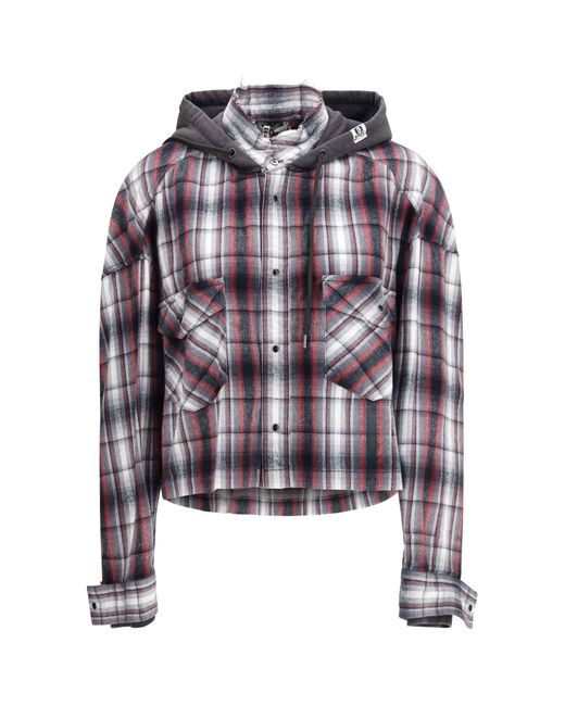 Maison Mihara Yasuhiro Multicolor Hoodie Combine Checkered Shirt