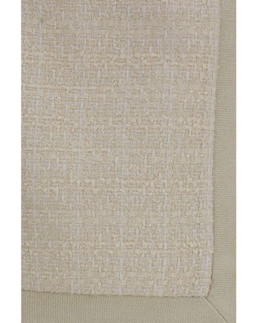 Balmain Natural Asymmetric Tweed Skirt