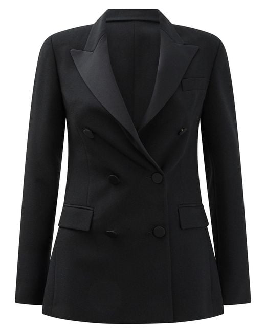 Semler Black Double Breasted Blazer Jacket