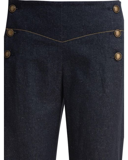 Ines De La Fressange Paris Blue Trousers