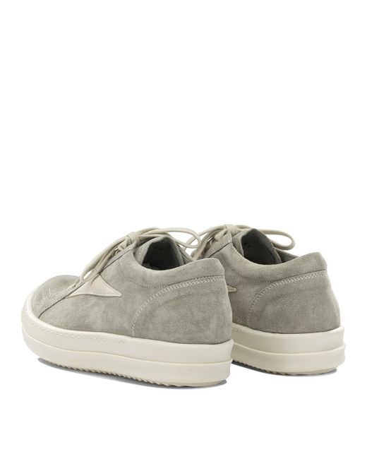 Rick Owens White "Vintage Sneaks" Low-Top Sneakers
