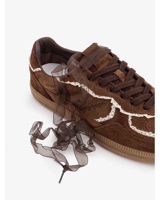 Alohas Brown Tb.490 Crochet Suede Sneakers