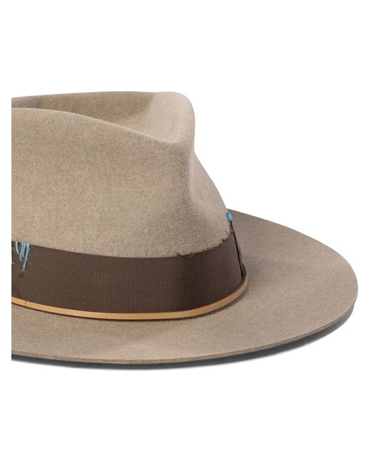 SUPERDUPER White Rabbit Fur Felt Hat for men