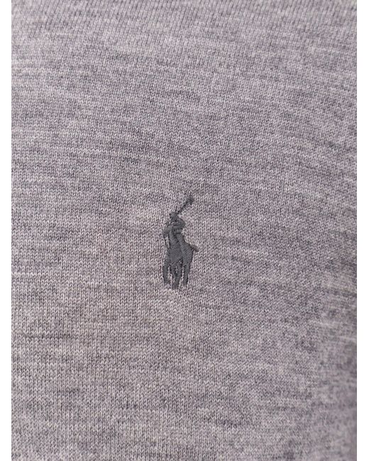 Polo Ralph Lauren Gray Wool Sweater for men