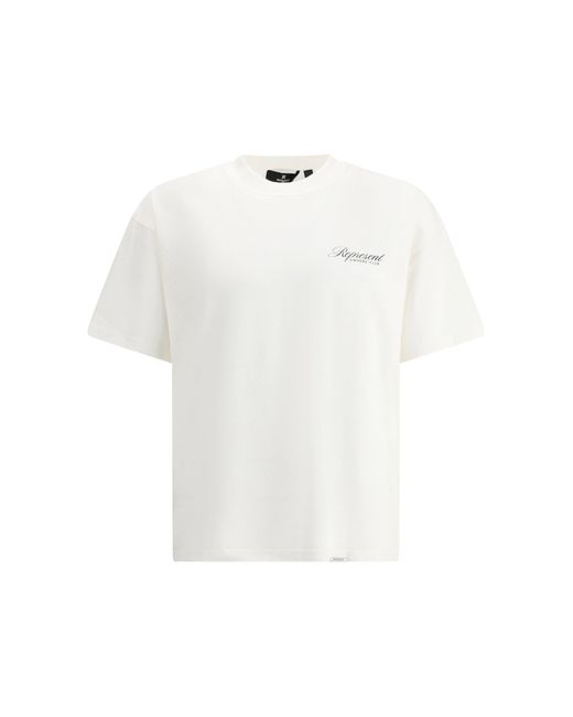 Represent White Cotton T-Shirt for men