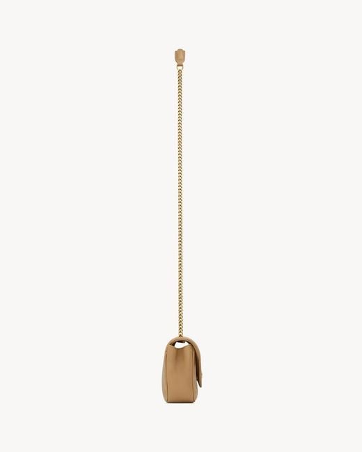 Saint Laurent Natural "Lou" Small Crossbody Bag
