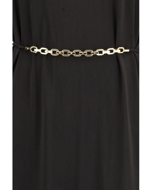 Pinko Black Jersey Dress Alexiana