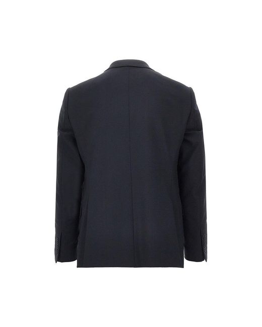 Emporio Armani Blue Stretch Wool M Line Suit for men