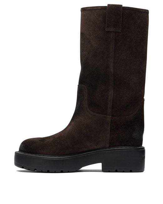 Miu Miu Black Suede Ankle Boots