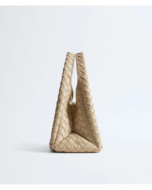 Bottega Veneta White Campana Small Shoulder Bag