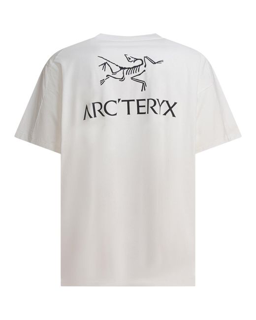 Arc'teryx White "Kragg Sl Cotton Brid Word Ss" T-Shirt for men