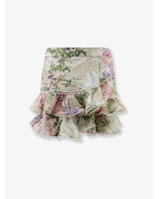 Charo Ruiz White Mini Skirt Fera