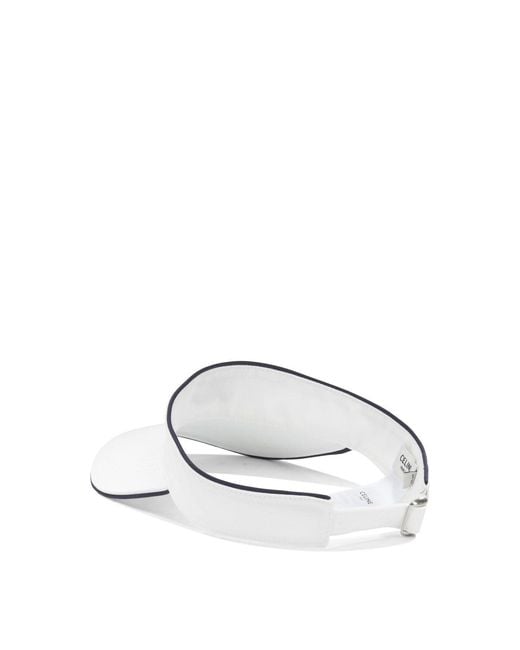 Céline White Cotton Hat
