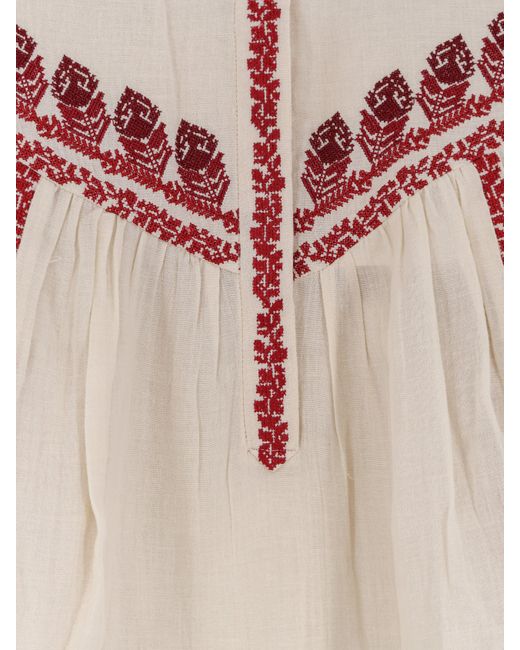 Isabel Marant Pink Marant Etoile Juline Organic Cotton Shirt