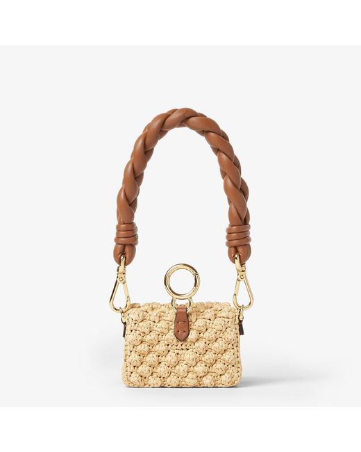 Fendi Metallic "Baguette Charm" Mini Handbag