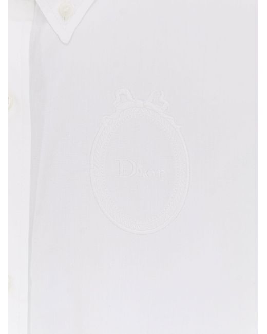 Dior White Cotton Popelin Shirt