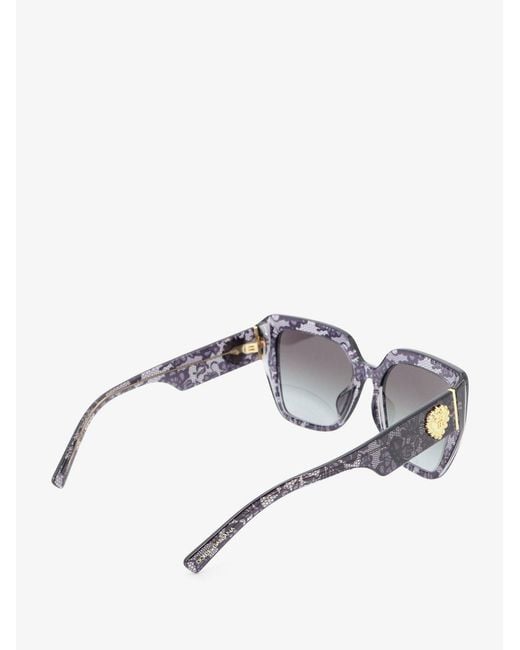 Dolce & Gabbana Gray Acetate Sunglasses