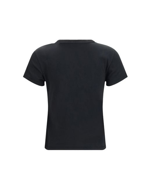 KENZO Black Tulip Embroidered Cotton T-Shirt