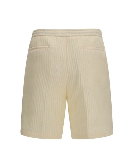 Germano Natural Textured Bermuda Shorts 092 for men