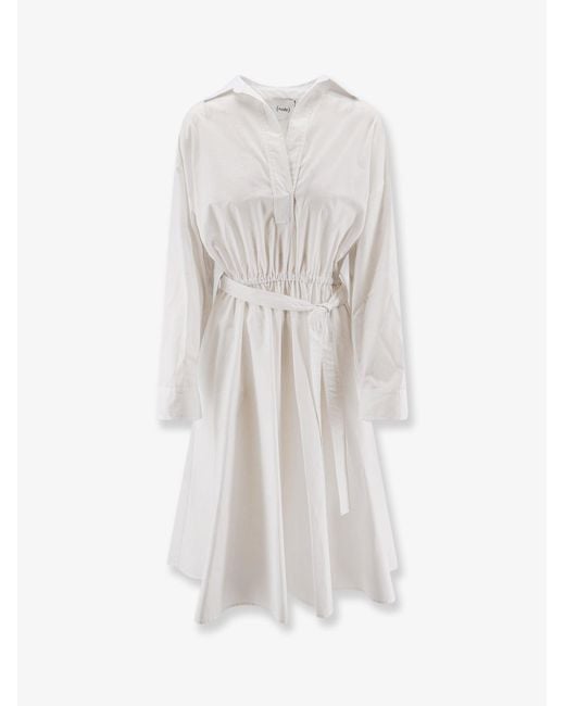 Nude White Dress Polo Cotton