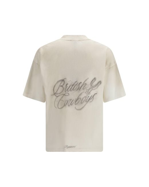 Represent White T-Shirt British Cowboys for men