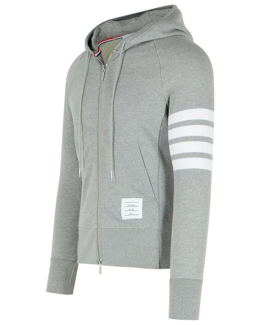 Thom Browne Gray Cotton Sweatshirt for men