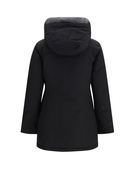 Woolrich Black Hooded Padded Arctic Parka