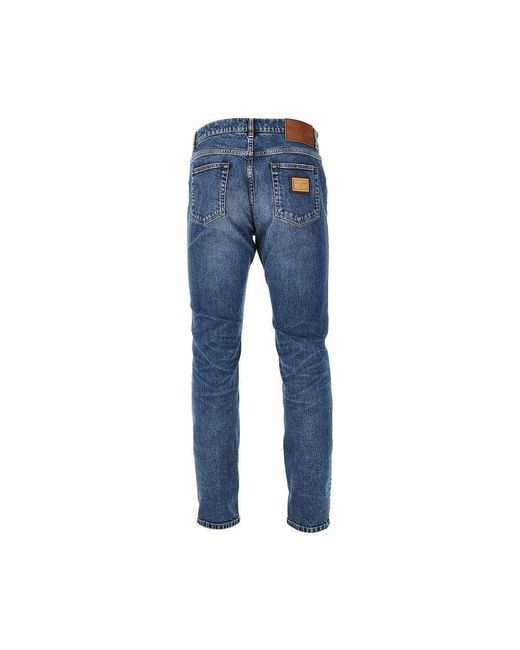 Dolce & Gabbana Blue Dolce&Gabbana Stretch Denim Slim Fit Jeans for men