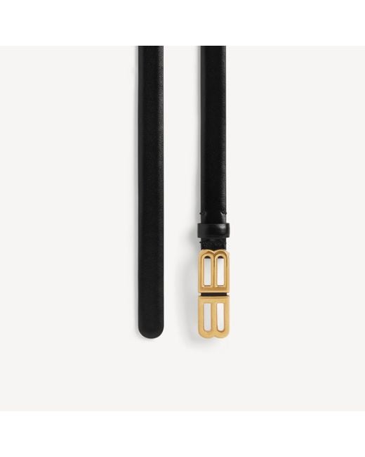 Balenciaga Brown "Bolero Bb" Leather Belt